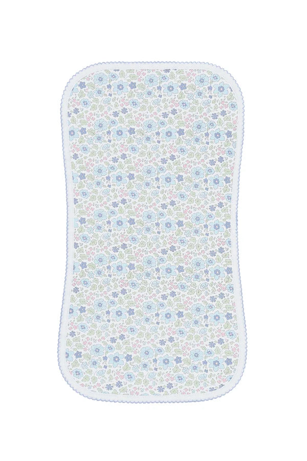 Blue Meadow Burp Cloth