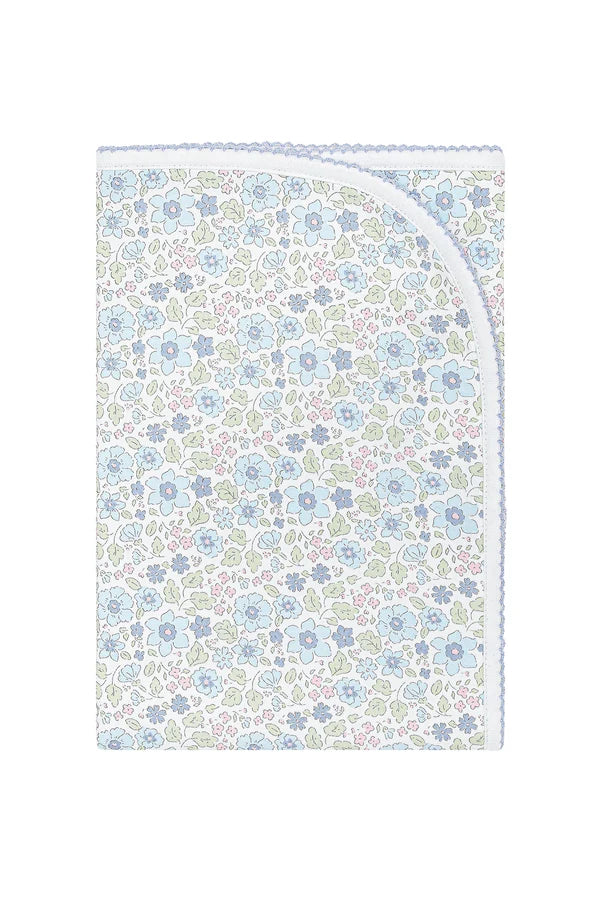 Blue Meadow Receiving Blanket