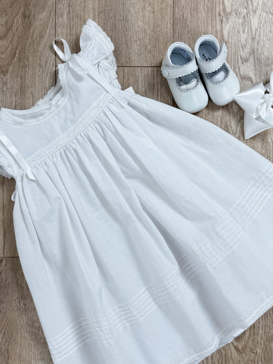 Piper White Lace Detail Dress