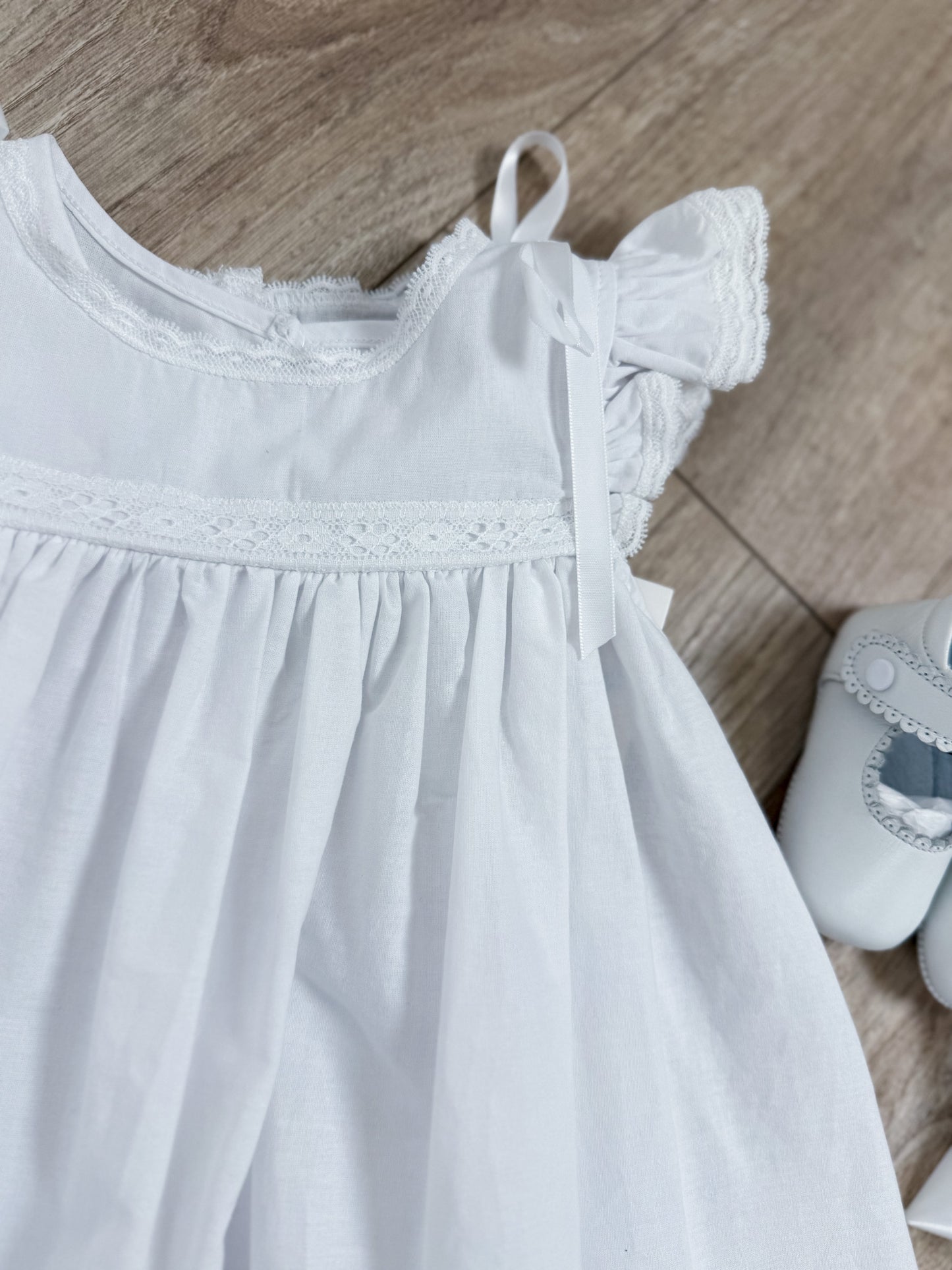 Piper White Lace Detail Dress