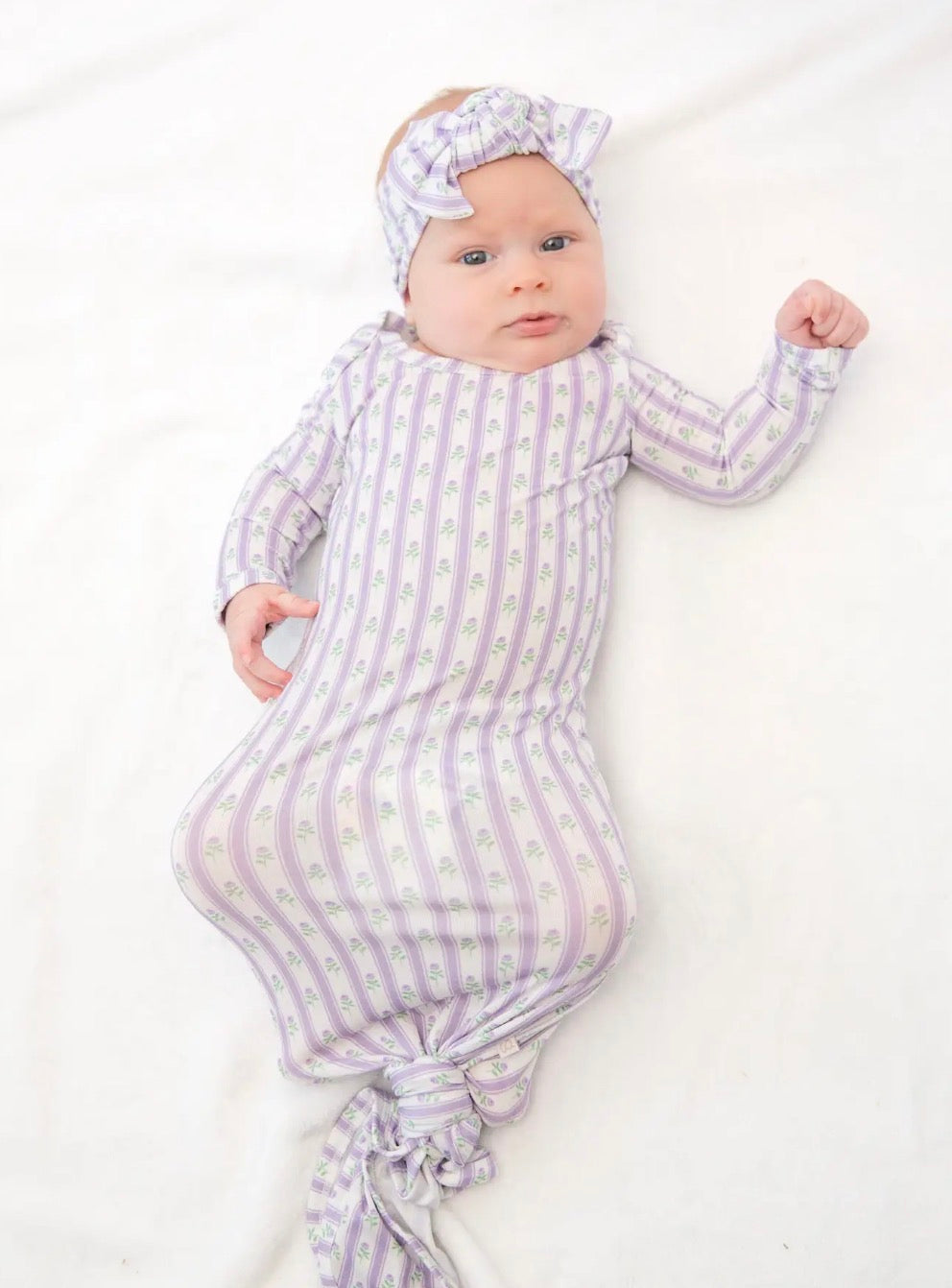 Knotted Gown , Lilac Ribbons