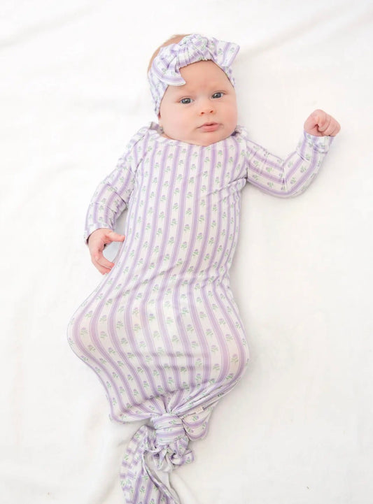 Knotted Gown , Lilac Ribbons