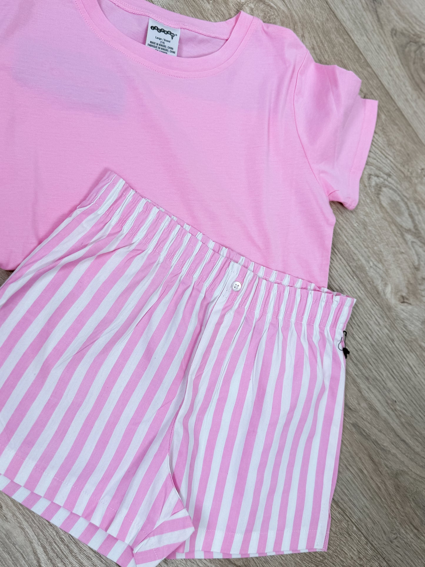 Striped Boxer Shorts, Pink