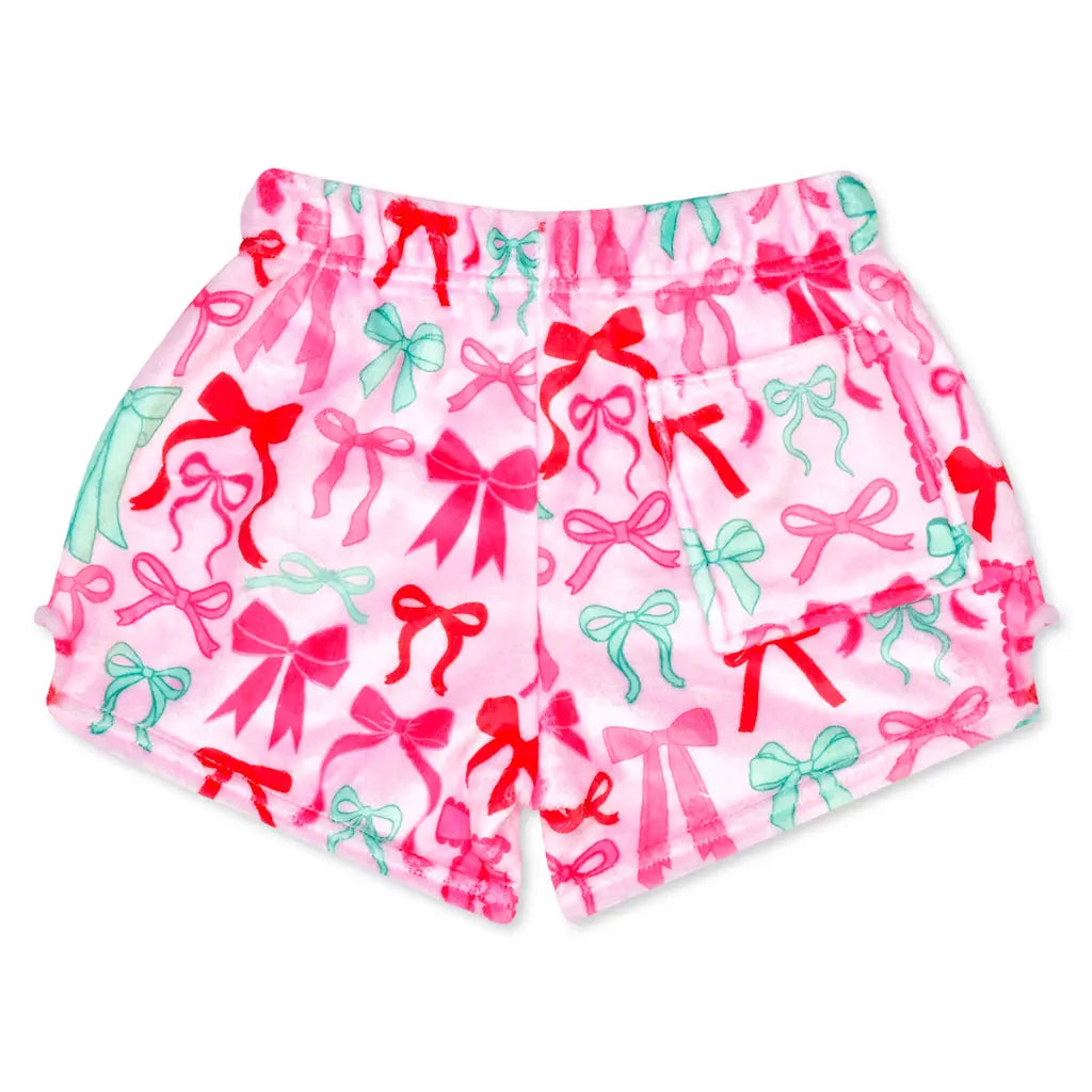 Plush Shorts, Merry Bows