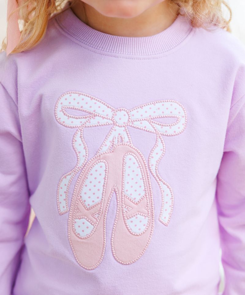 French Terry Pullover, Ballet Shoes