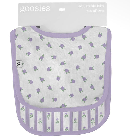 Bib Set, Lilac Buds