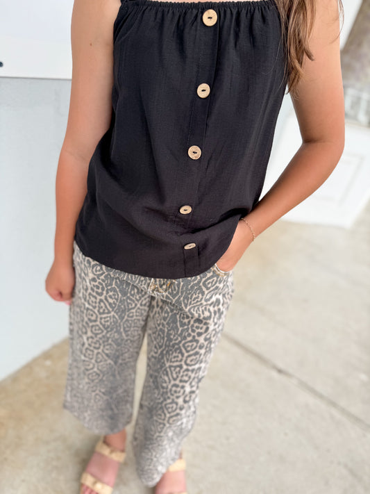 Leopard Relaxed Fit Denim Jeans
