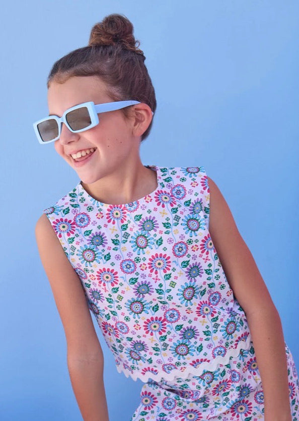 Ric Rac Bellavista Blooms, Shell Top – Three Sisters Children's Boutique
