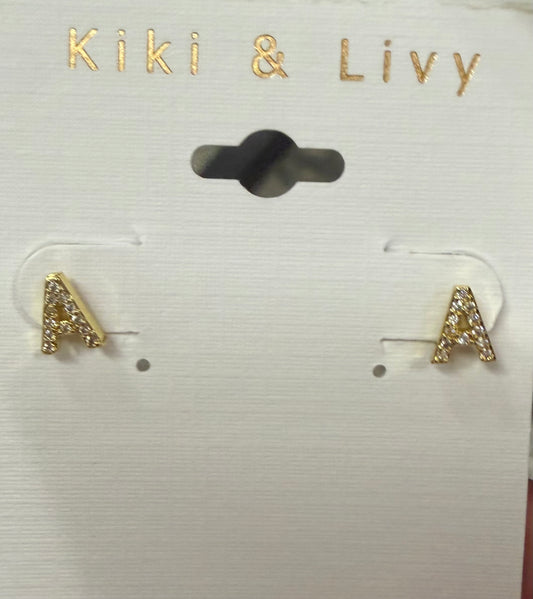 Initial Tiny Bling Stud