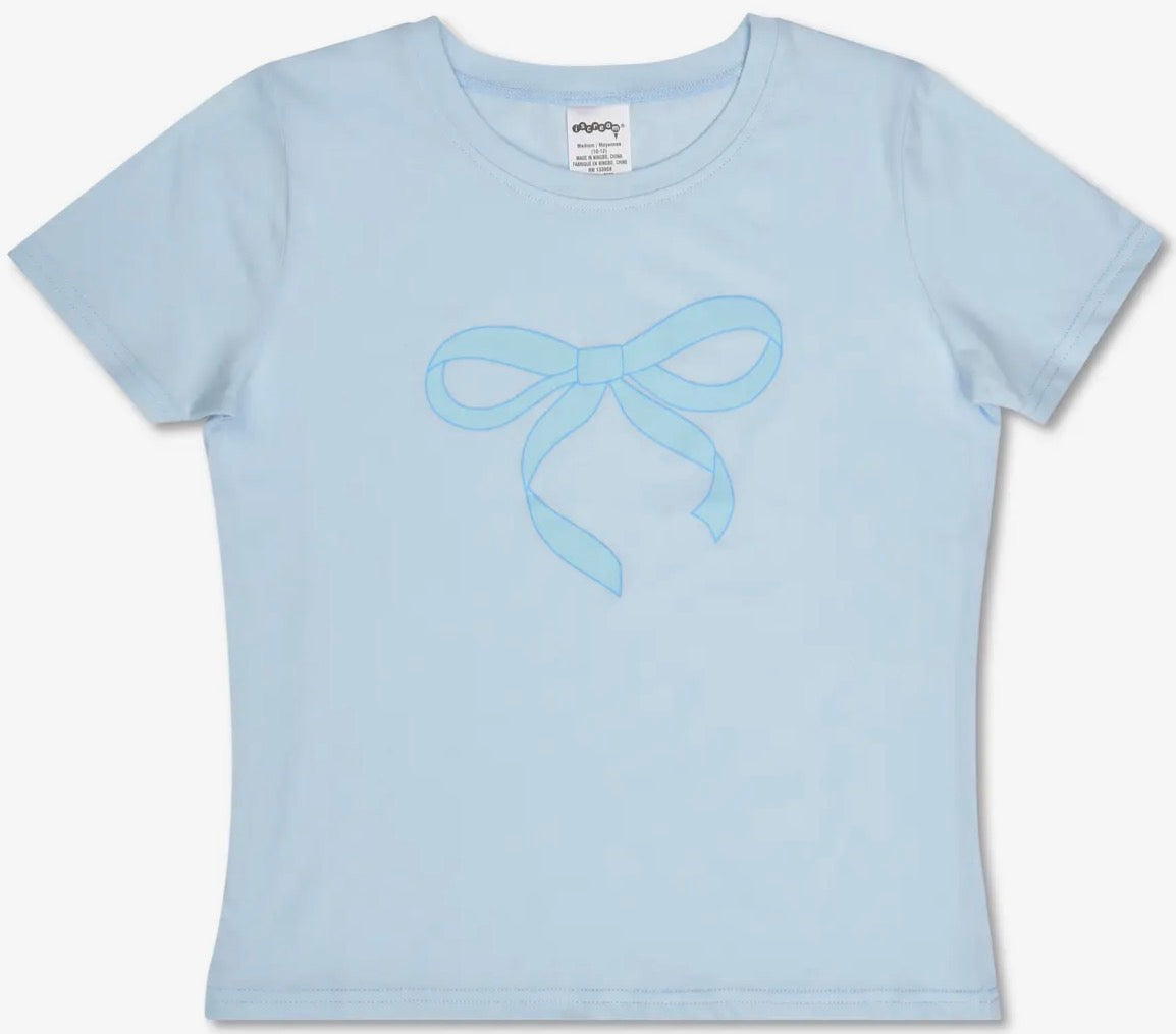 Blue Bow T Shirt