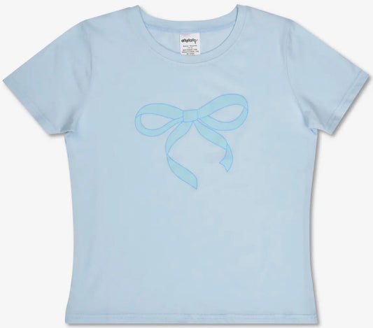 Blue Bow T Shirt
