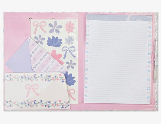 Floral Stripes Clipboard Set