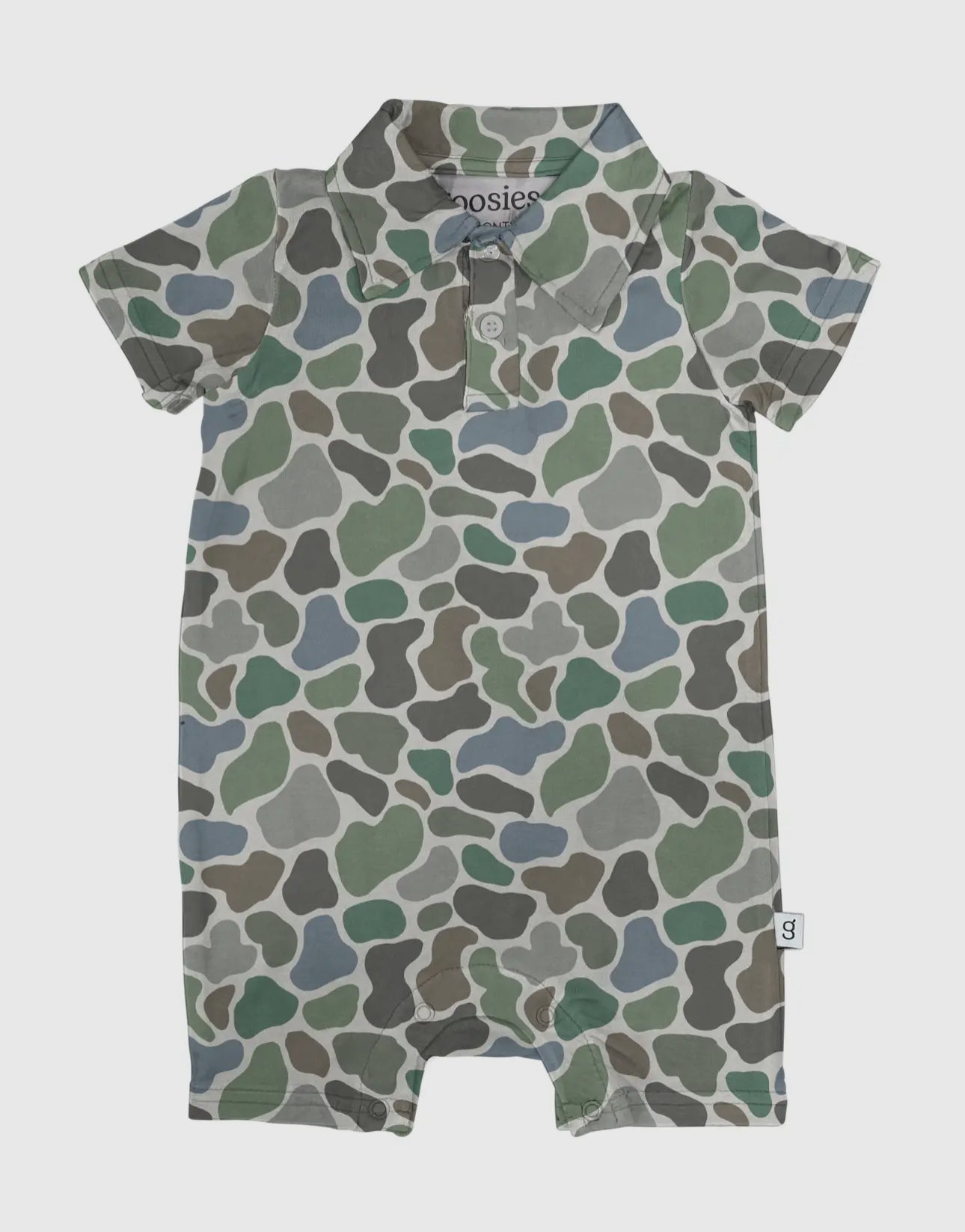 Pebble Camo SS Polo Romper