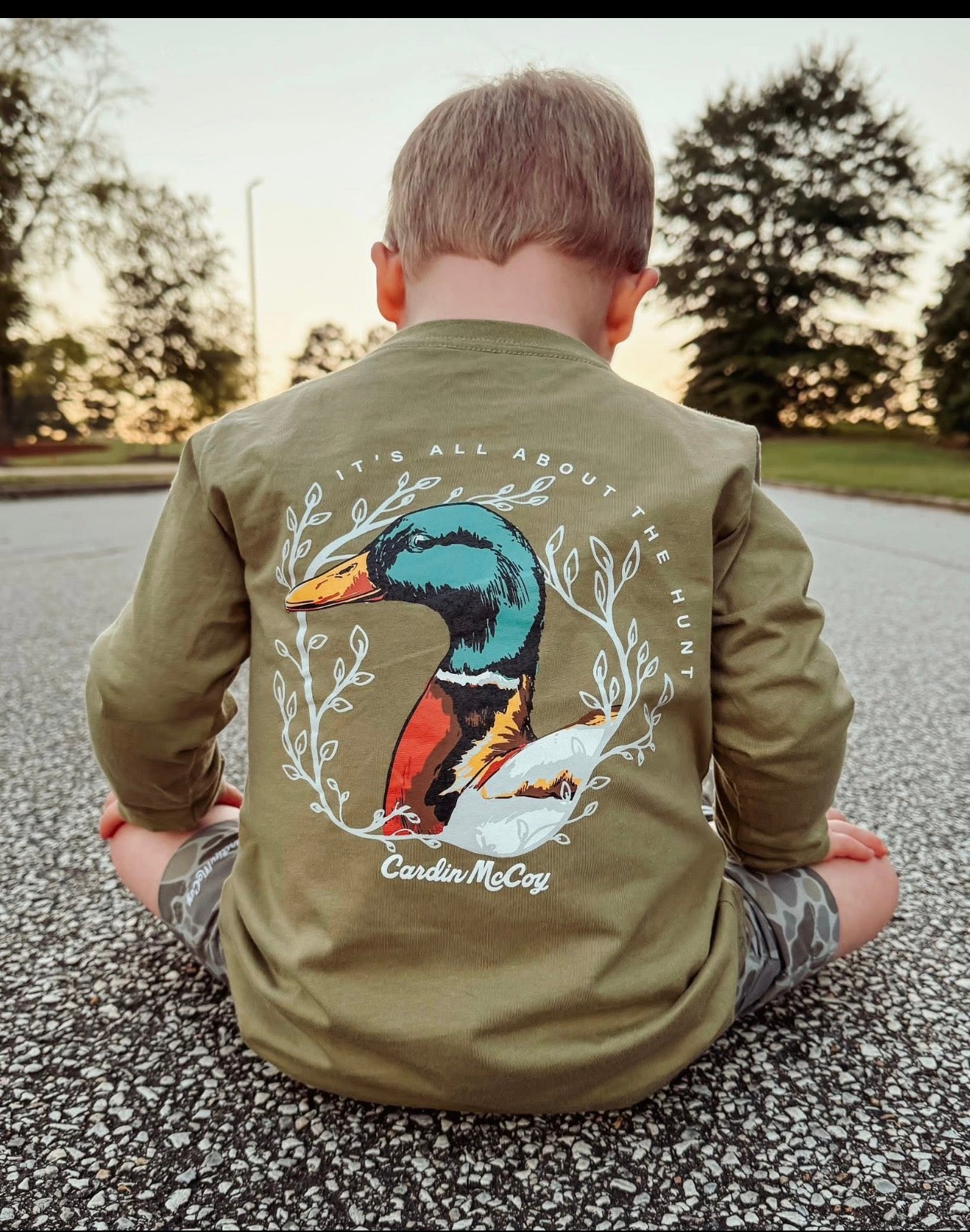 Long Sleeve Cardin McCoy , L Olive All About The Hunt