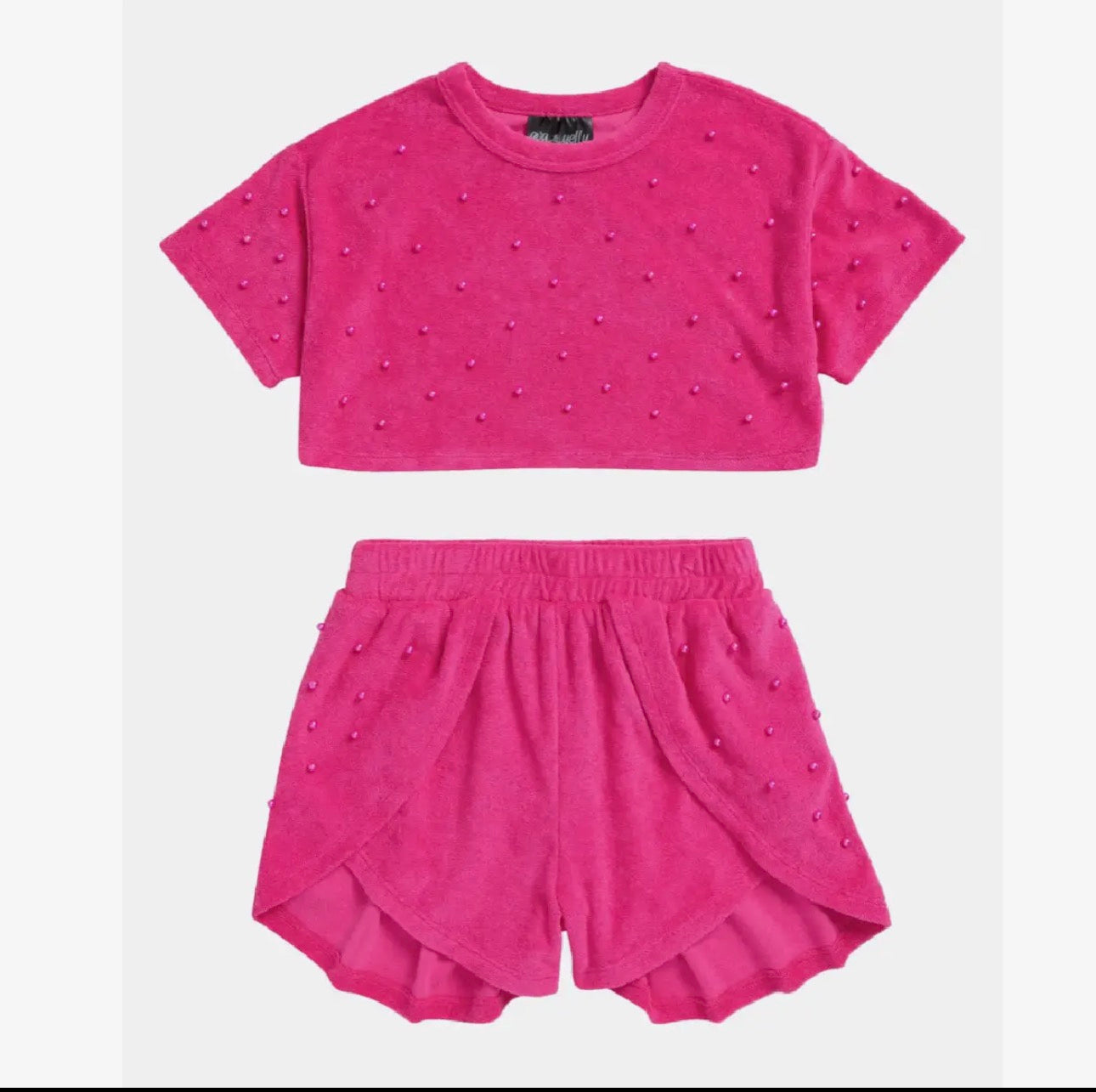 2 Piece Swim Cover Up, Fuchsia