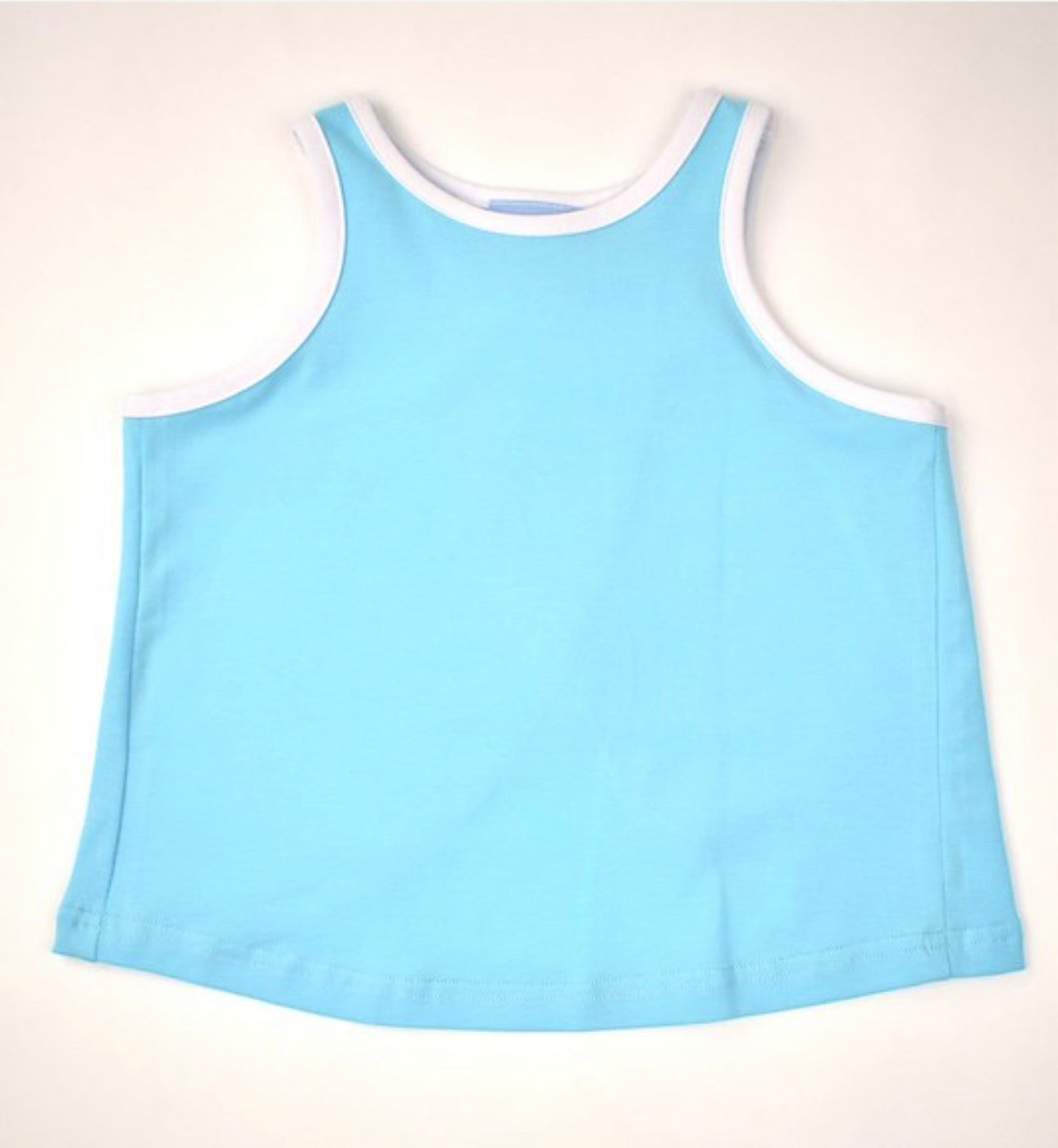 Aqua Top, White Trim