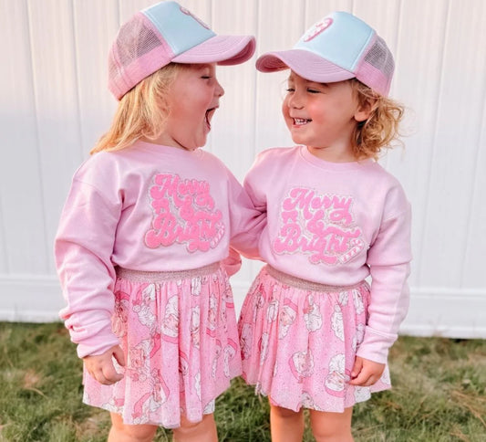 Merry and Bright Patch Christmas Sweatshirt