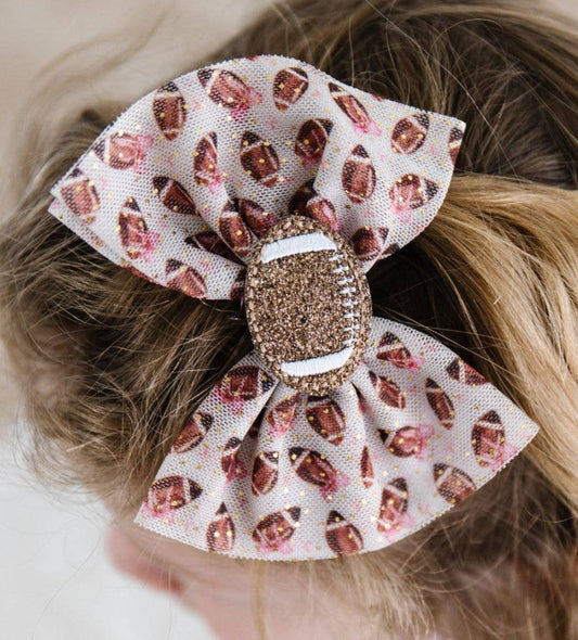 Football Cutie Bow Clip