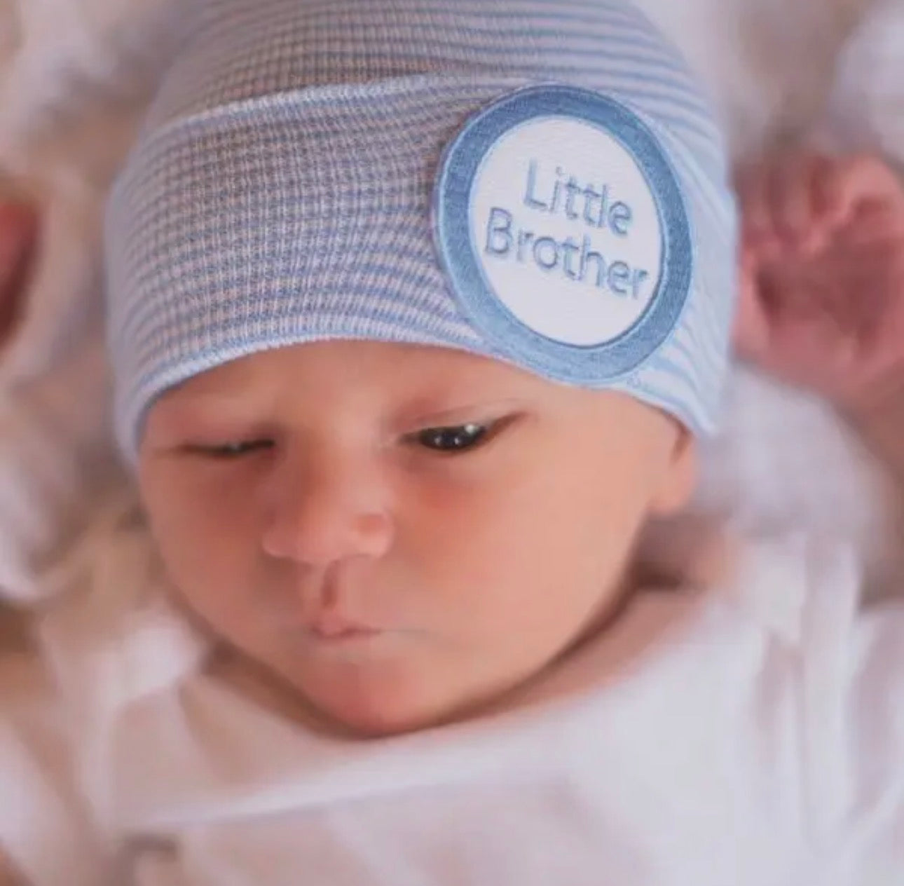 Striped Blue and White Little Brother- NB