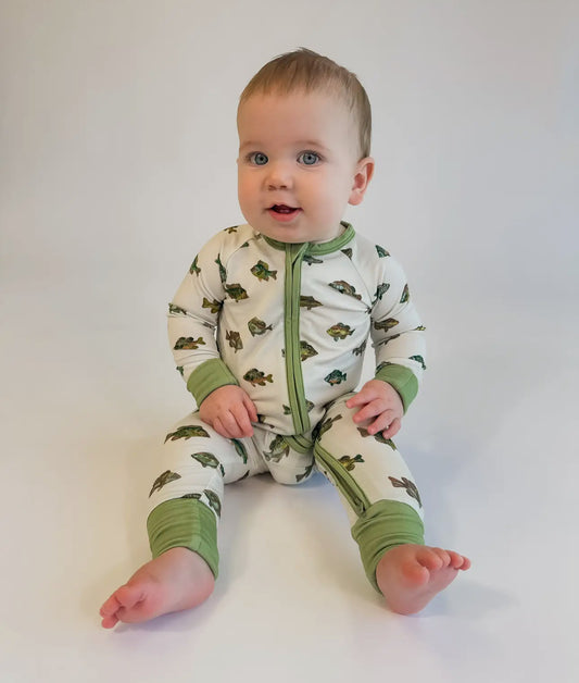 Lake Fish Zip Pajamas