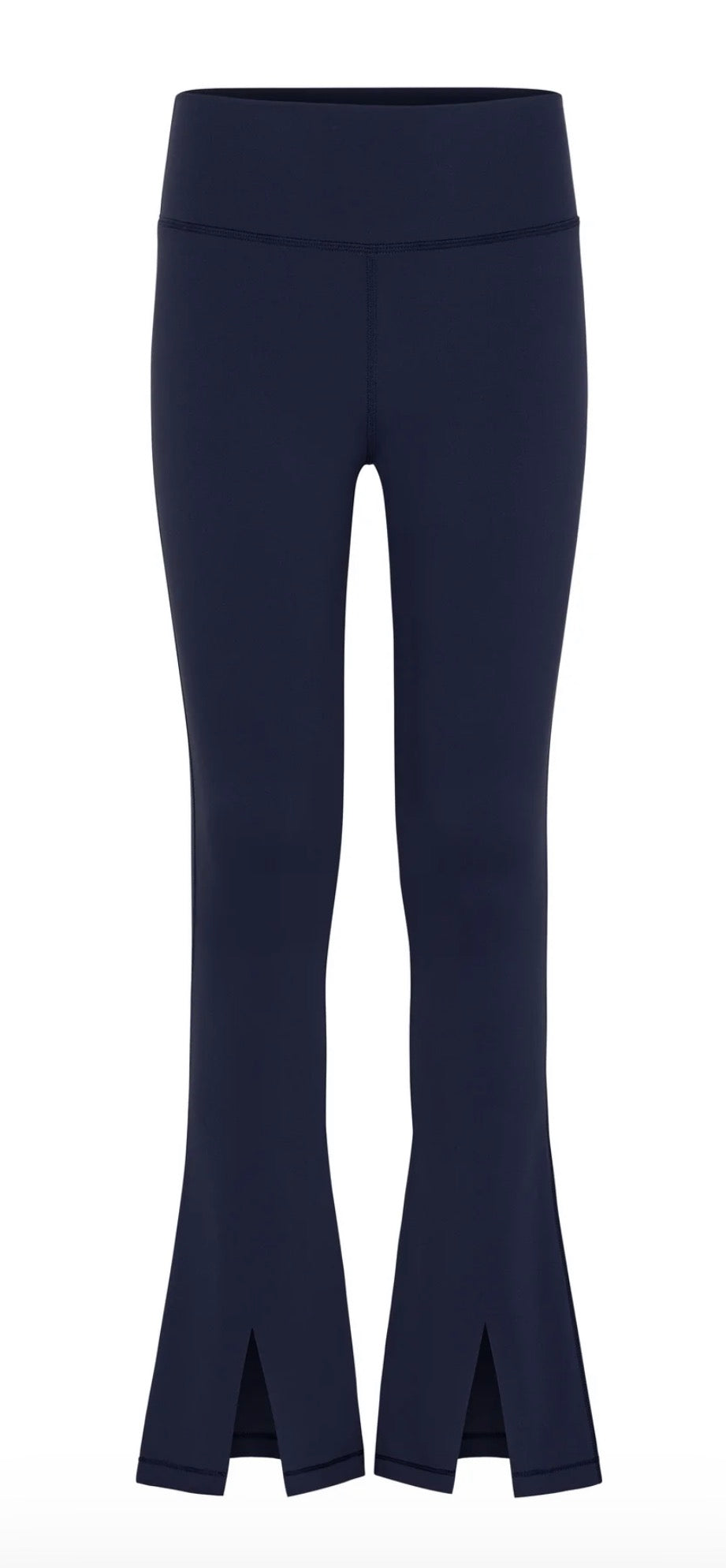 Adele Split Flare Leggings-Navy