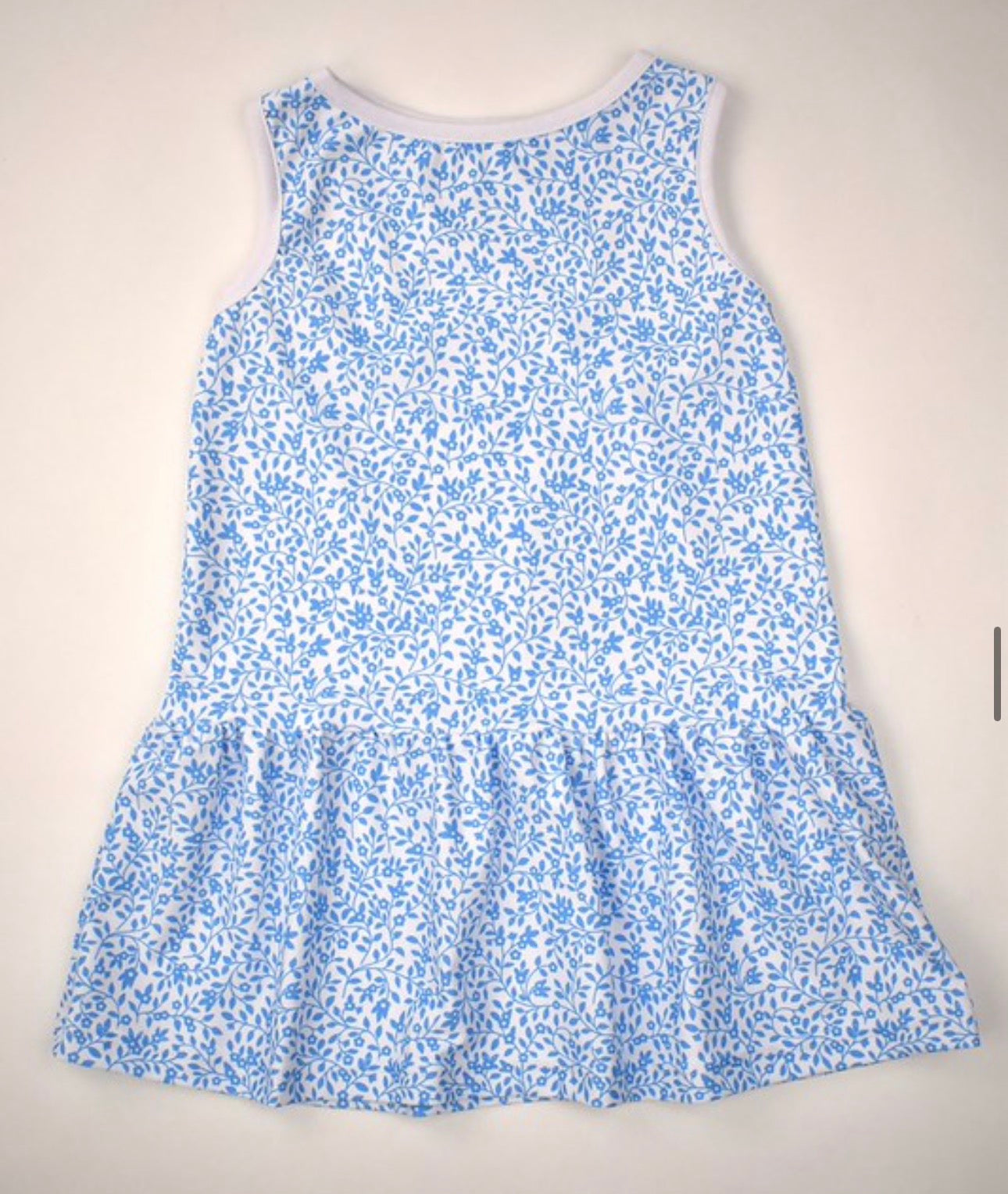 Tank Dress, Blue Floral