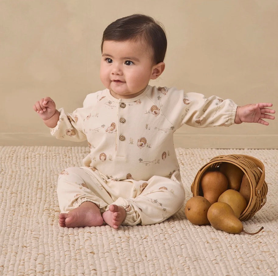 Henley Bubble Jumpsuit-Turkey