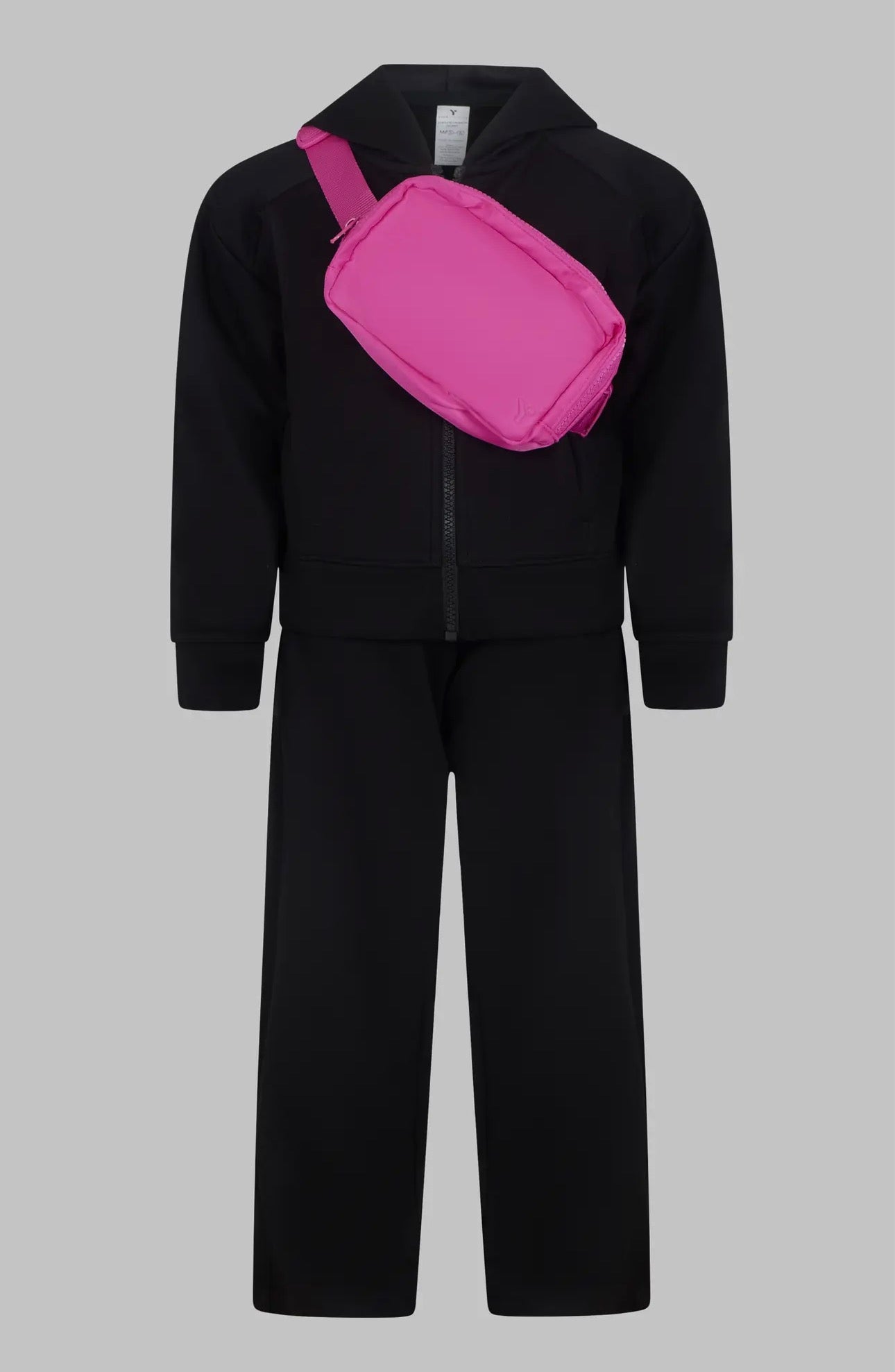 Black Jacket, Wide Leg Pant, Bag SET