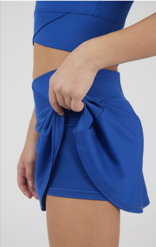 Crossover Top and Skort, Blue