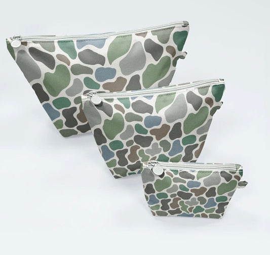Easy Clean Pouch Set of 3, Pebble Camo