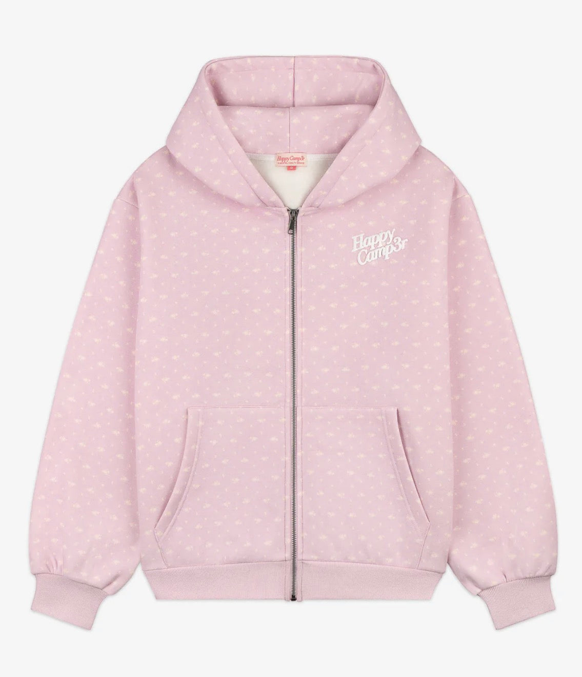 Lilac Bloom Zip Up Hoodie