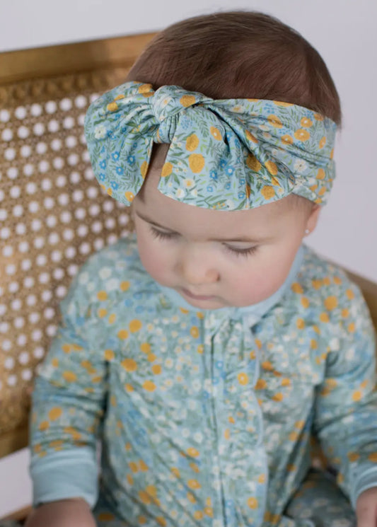 Headband Bow Set, Blue Meadow