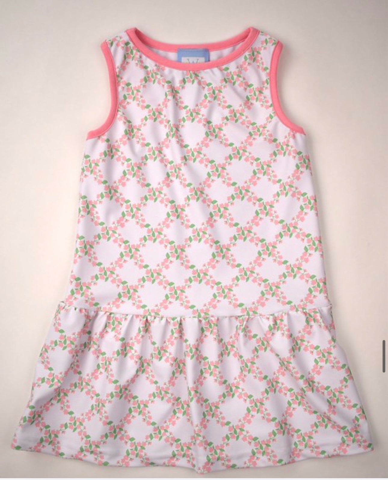 Tank Dress, Floral Trellis