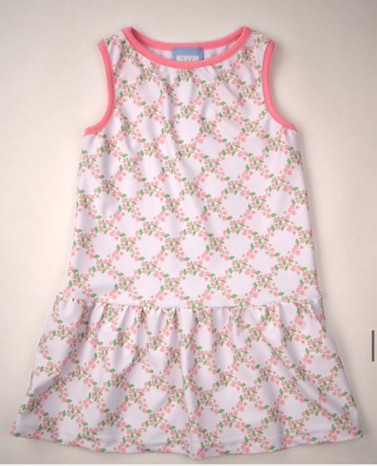 Tank Dress, Floral Trellis