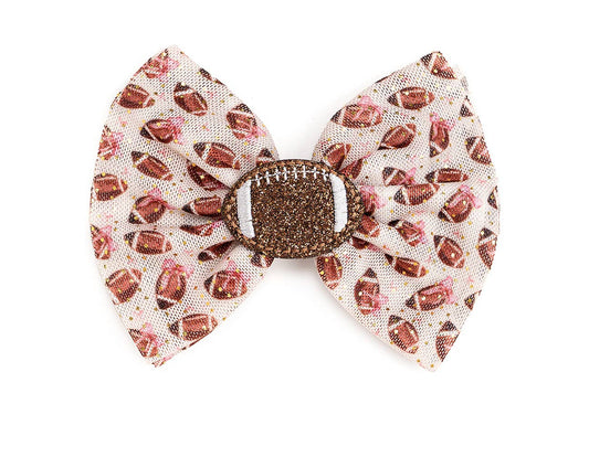 Football Cutie Bow Clip