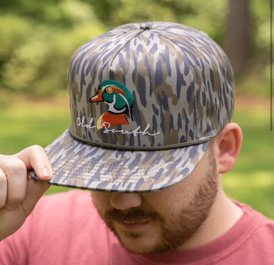 Wood Duck Island Camo Hat-One Size
