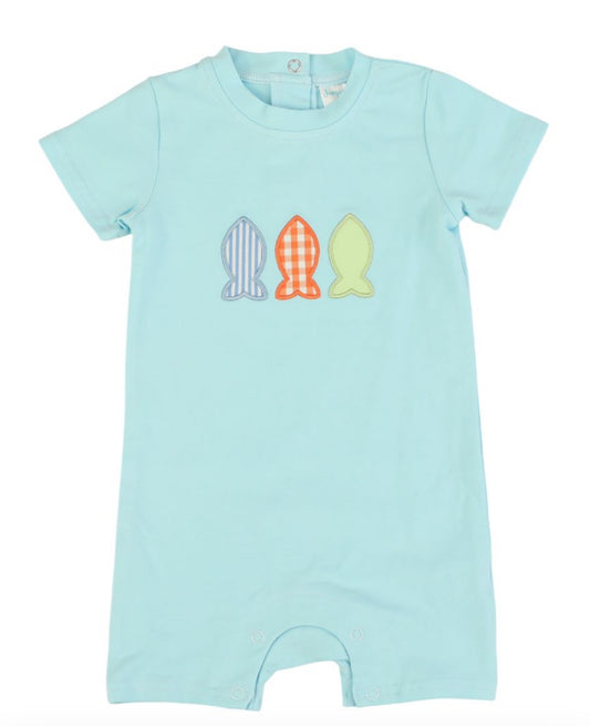 Fish Trio Boy Romper