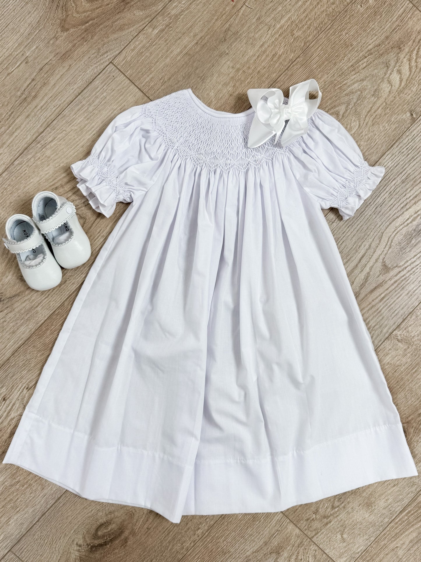 White Bishop Rosalie White Dress