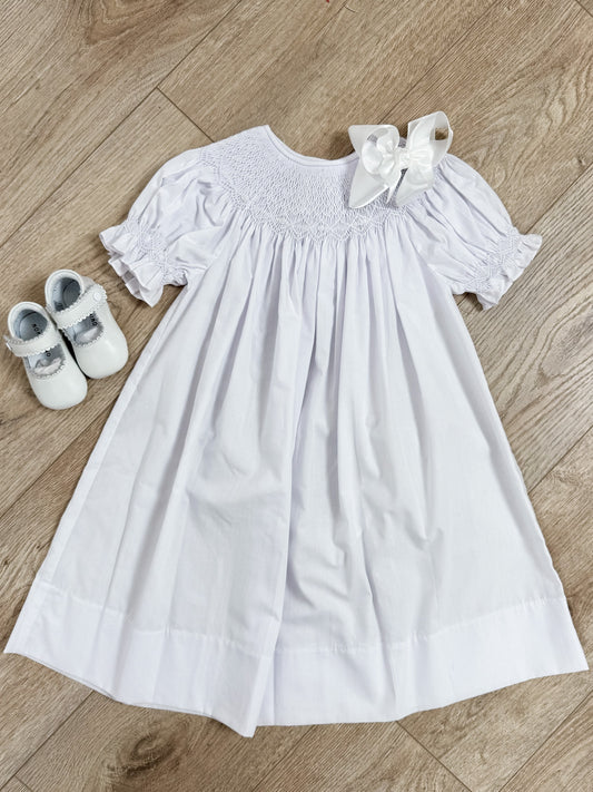 White Bishop Rosalie White Dress