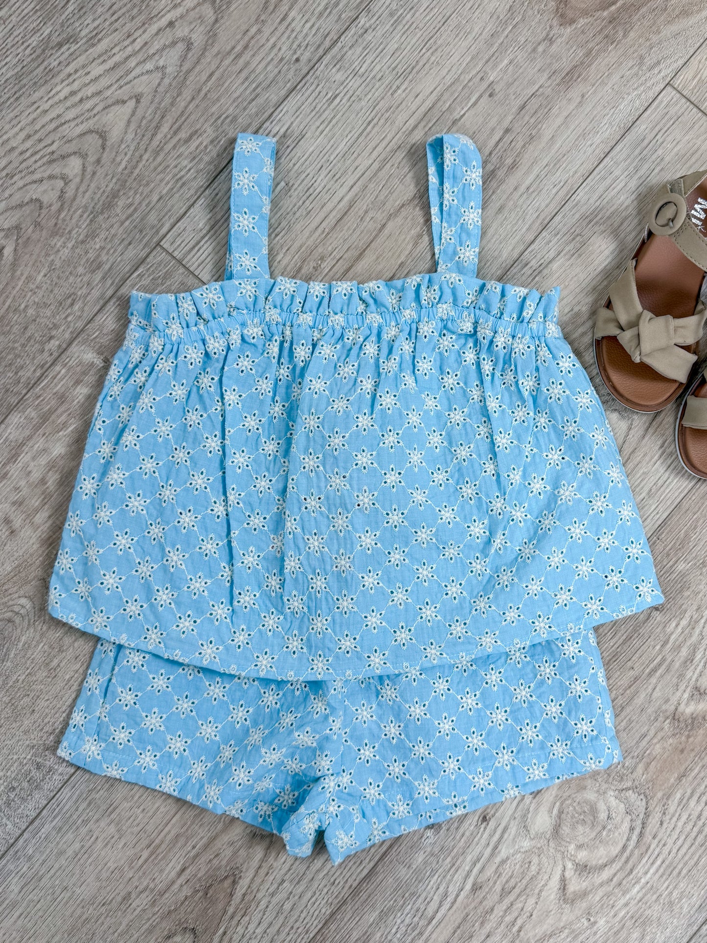 Blue Floral Tank