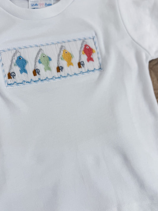 Fish Smocked Short Set