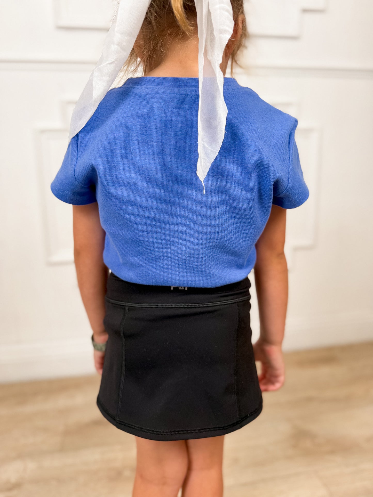 Black Ace Line Tennis Skirt