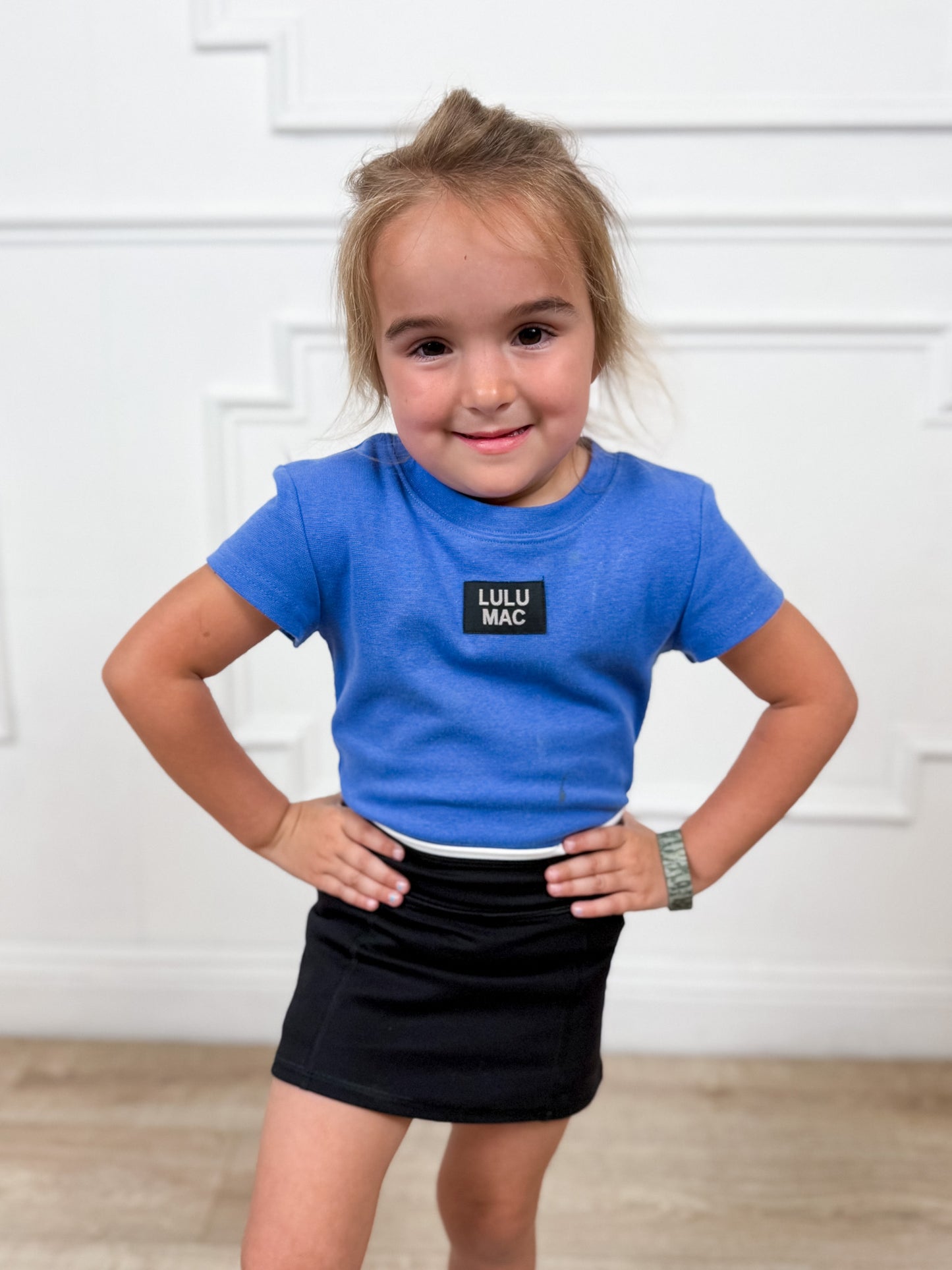 Black Ace Line Tennis Skirt