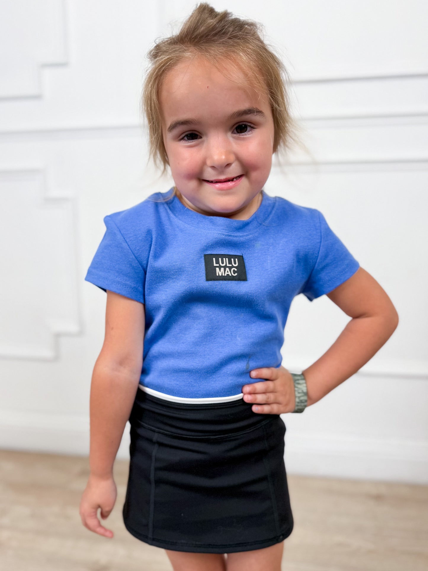 Black Ace Line Tennis Skirt