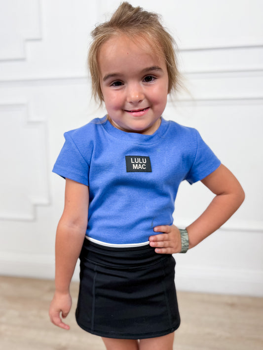 Black Ace Line Tennis Skirt