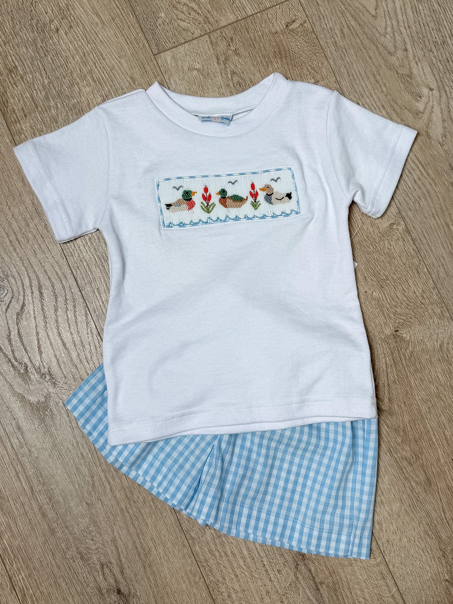 Mallard Duck Smock Shirt & Short Set
