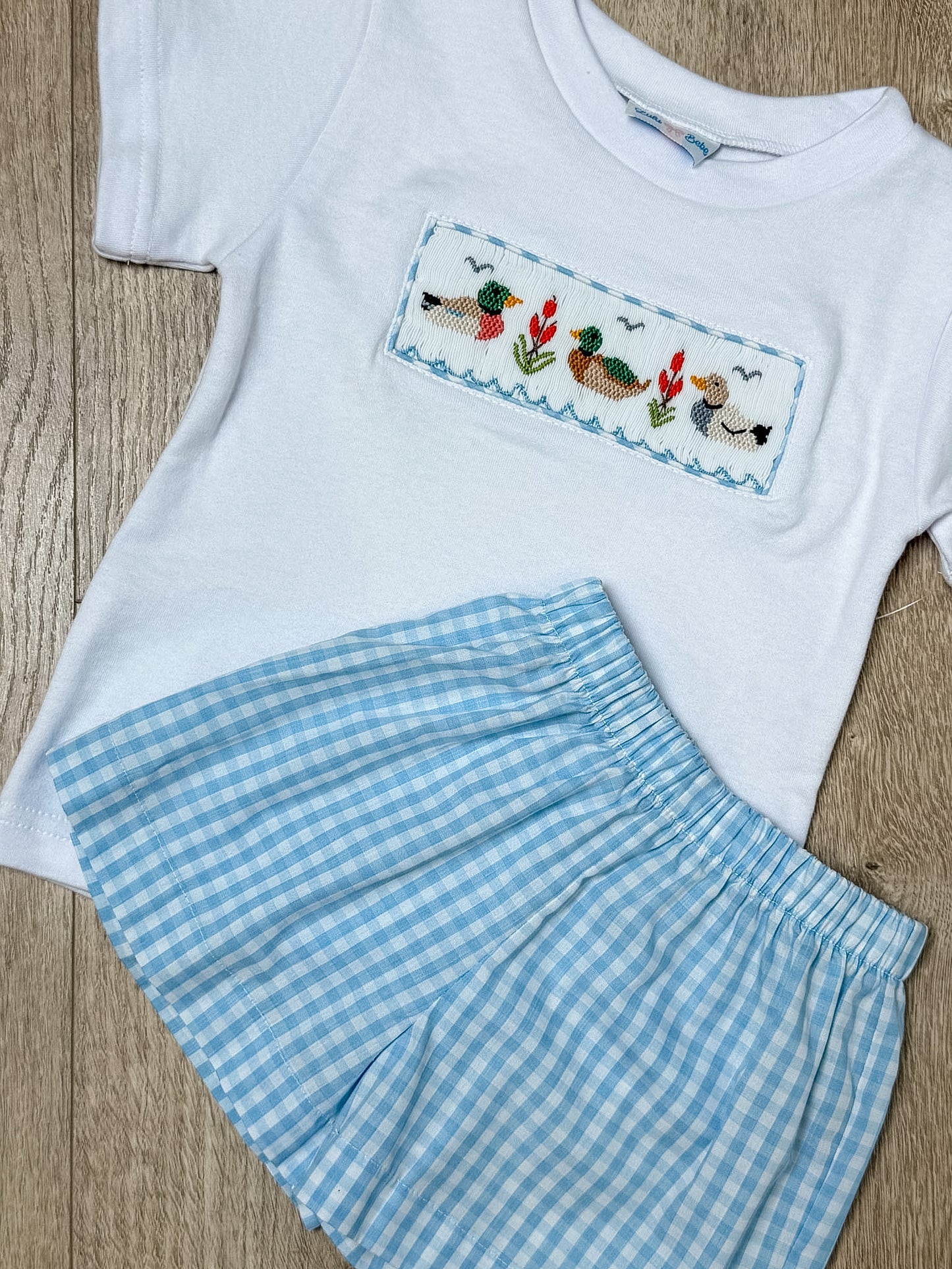Mallard Duck Smock Shirt & Short Set