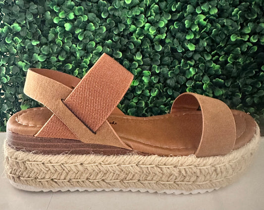 Brown Wedge Sandal