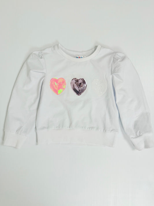 Heart Sequin Pullover