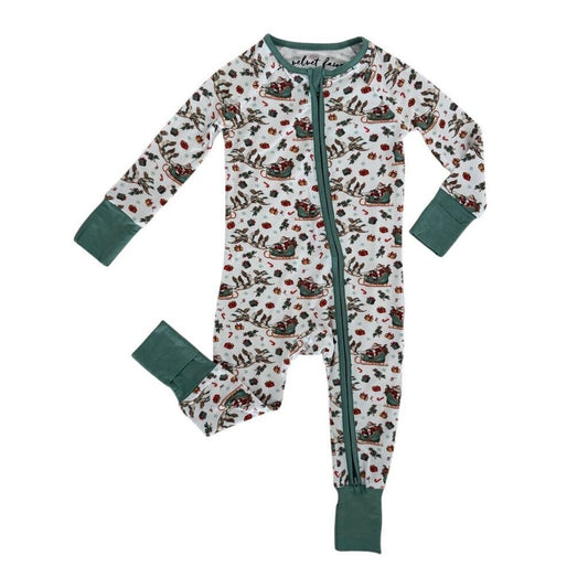 Bamboo Zipper Pajamas, Mallards & Mistletoe